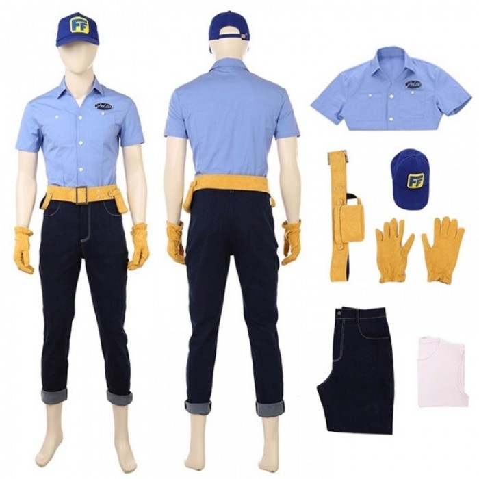 Ralph Breaks The Internet Wreck-It Ralph 2 Felix Cosplay Costume